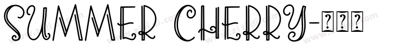 Summer Cherry字体转换
